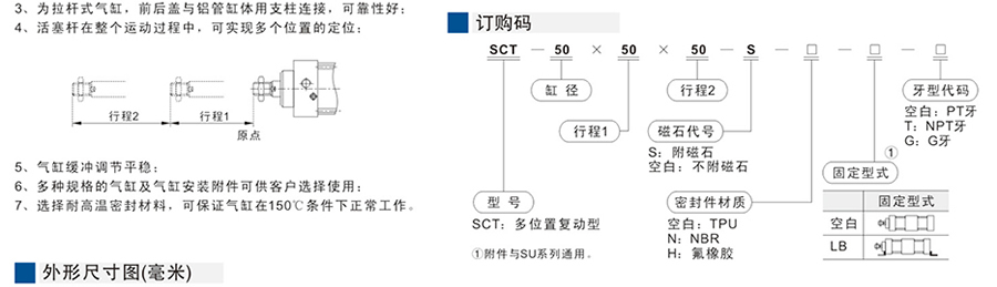星辰氣缸-SCT系列