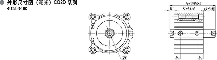 天工氣缸-CDQ2系列