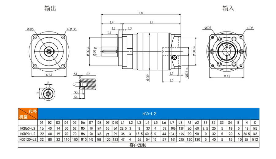 博時德高精度行星減速機(jī)  HCD系列