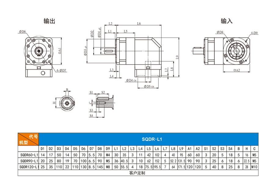 博時德行星減速機(jī)  SQDR系列